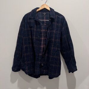 Women’s Sz MED Plaid Madewell